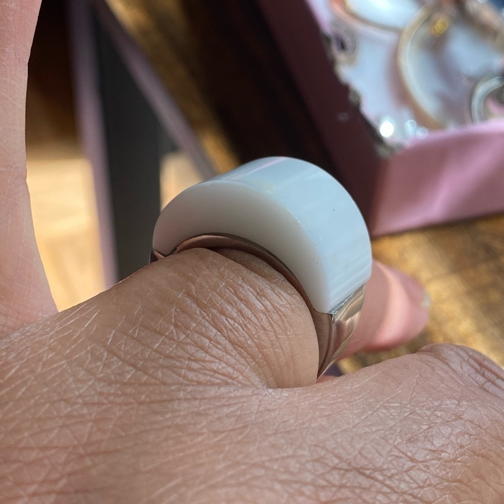 White Wearable Tech Ring - Picture 2 of 6